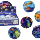 Lichtgevende bal met zee-dierenmotieven 7 cm