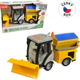 Sneeuwschuifauto met vliegwiel, licht en geluid 25 cm