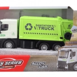 Vuilniswagen met terugtrekmotor van metaal en plastic