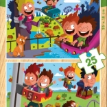 Houten puzzel Pretpark 2x25 stukjes van Educa