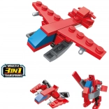 Qman bouwset Brandweervliegtuig 3in1