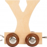 Houten wagon met letter Y voor houten treinbanen Small Foot