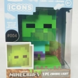 Lichtgevende Minecraft-zombifiguur