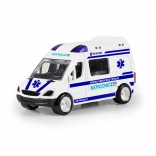 Metalen ambulance autootje Ostrava 7 cm