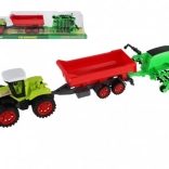 Tractor met aanhanger en hekken voor kinderen