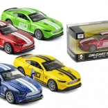 Sportief metalen autootje met openslaande deuren