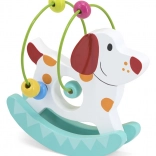 Houten hond-labyrint – motorisch speelgoed voor kinderen