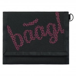 BAAGL portemonnee in zwart met rood borduursel