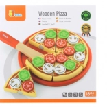 Houten pizza om te snijden voor kinderen 18m+