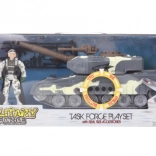 Militaire set met batterijtank met geluiden en lichten