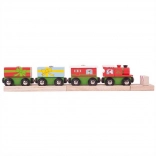 Bigjigs Rail kersttrein met rails