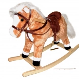 Schommelpaard met effecten bruin