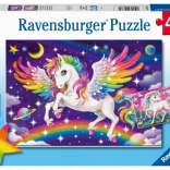 Puzzel Ravensburger – eenhoorn en pegasus 2×24 stukjes