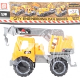 Plastic autokraan met uitschuifbare giek