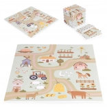 Grote EVA-schuimmat voor kinderen Boerderij 90,5 × 90,5 cm, 21 delen ECOTOYS