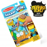 Sticker WOW! Stickerset met Buldozer Stempel