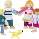 GOKI poppenfamilie met hond – set van 5 stuks