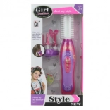 Krultang en haarvlechter op batterijen voor kinderen