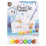 Schilderen op nummer – honden aan zee, set van 2 afbeeldingen