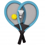 kinder sportset rackets voor tennis en badminton Woopie