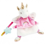 Doudou pluchen handpop Eenhoorn