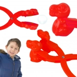 Sneeuwbalmaker dinosaurus rood