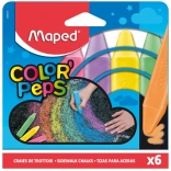 Maped stoepkrijt – set van 6 kleuren