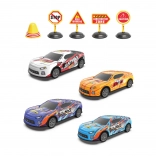 Driftende metalen auto 17,5 cm