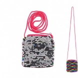 Handtas met veranderende kleurige pailletten