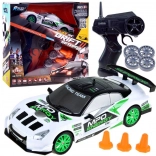 rc drift auto 1:24 met afstandsbediening en pylonen