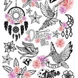 Strijkapplicaties Kolibrie Grote Vellen