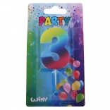 Feest kaars nummer drie Regenboog