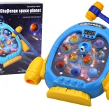Kosmisch spel Wac A Mole met raket en zes modi