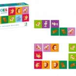 Domino dieren – 28 stukjes, gezelschapsspel voor kinderen