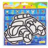 Creatieve set voor kinderen – houten afbeelding met parelkleiklei