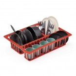 Kinder afdruiprek met vaatwerk