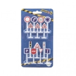 Verkeersborden – educatieve set 14 st., plastic modellen 5,5 cm