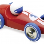 Vilac raceauto rood met blauwe wielen