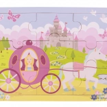 Houten puzzel Prinses met koets van Bigjigs Toys
