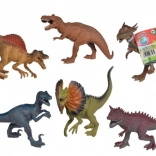 Rubberen dinosaurus 17–22 cm, set van 6 soorten