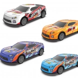 Driftend metalen auto met vliegwiel 17 cm