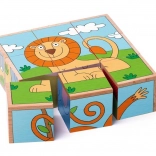 Puzzelblokken exotische dieren