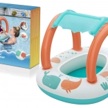 Bestway kinder opblaasboot met afneembare zonnescherm comfort plush
