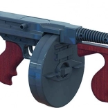 Metalen gangstergun 8 patronen Gonher