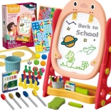 Woopie dubbelzijdig magnetisch bord om te tekenen en leren van letters en cijfers, 56 delen