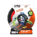 Speelset in een koffer in de vorm van een band met 4 autootjes