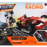 racebaan in de vorm van een acht met adapter 100 × 48 × 9 cm