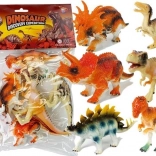 Set van plastic dinosaurussen figuren 10 cm 6 stuks