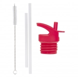 A Little Lovely Company set accessoires voor roestvrijstalen fles Kers