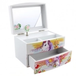 Sieradendoos met spelende eenhoorn